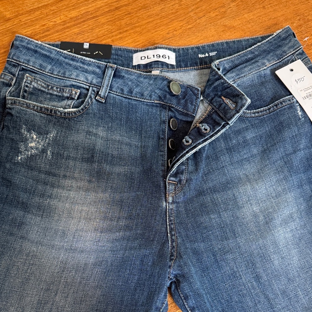 DL1961 Indigo Button-Fly Jeans